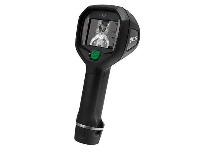 FLIR K2 firefighting camera with Multi-Spectral Dynamic Imaging (MSX) provides firefighters with detail-rich images