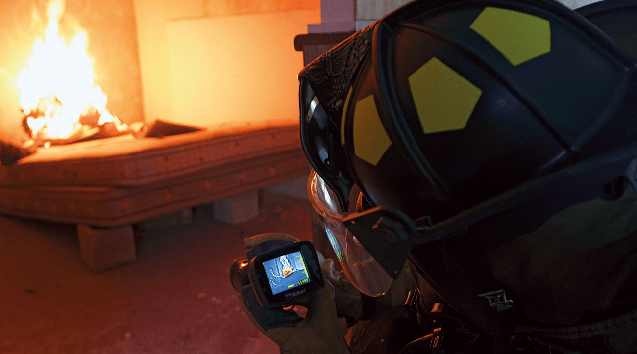 Thermal imagers help firefighters safely maneuver through buildings.
