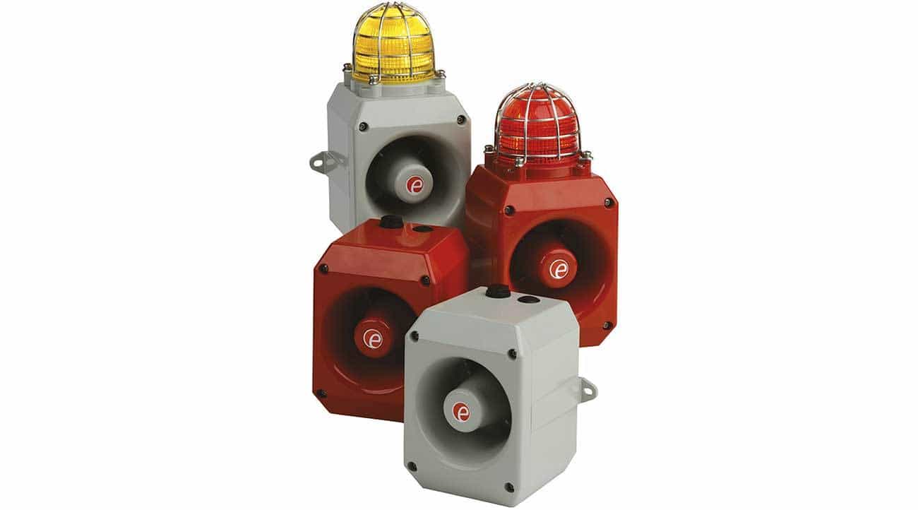 Audible and visual warning devices for fire, gas and security systems on show at Security Essen