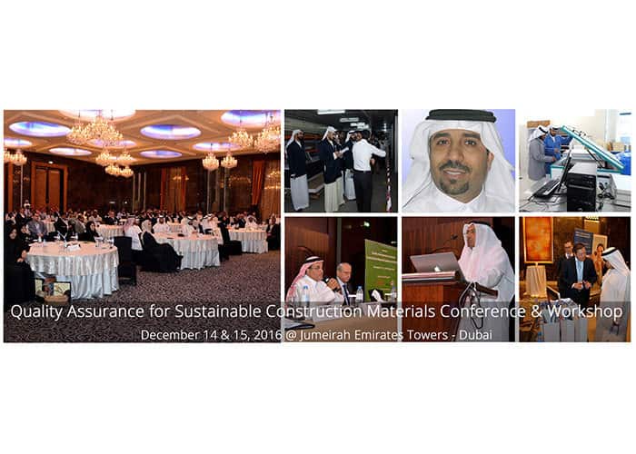 Quality Assurance for Sustainable Construction Materials Conference & Workshop