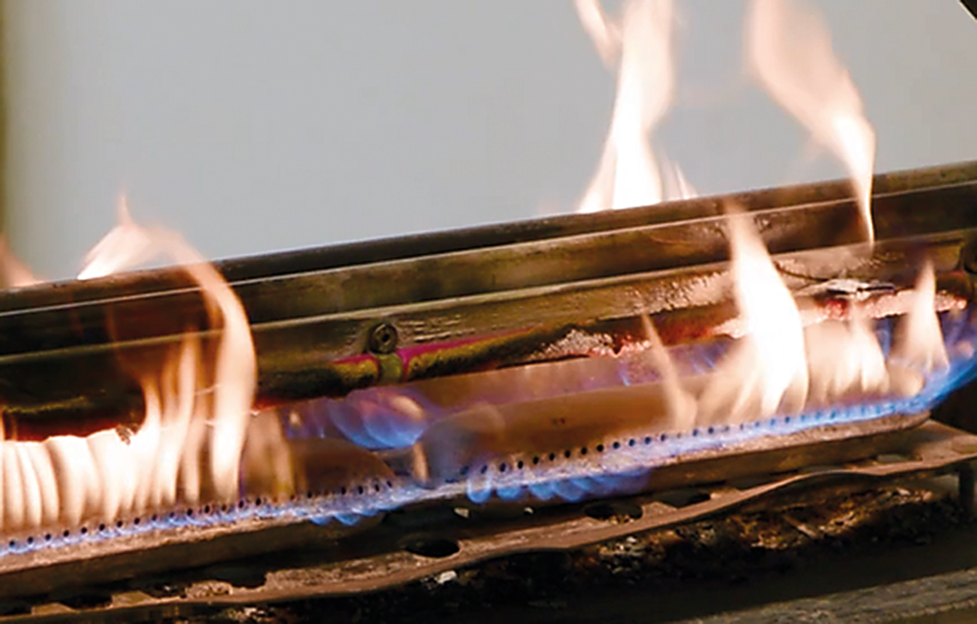 Polymeric “fire-resistant cable” under fire test at Wrexham Mineral Cables.