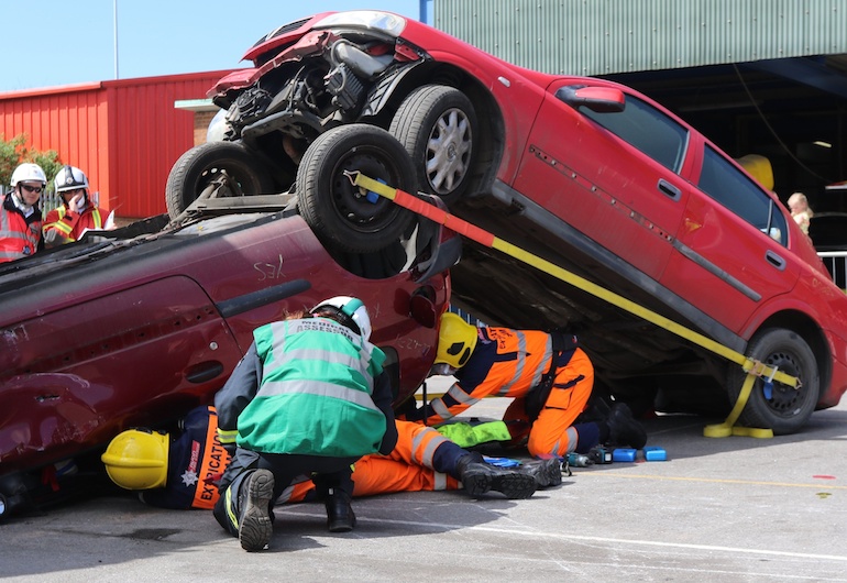 UKRO Vehicle Extrication. (UK News In Pictures)
