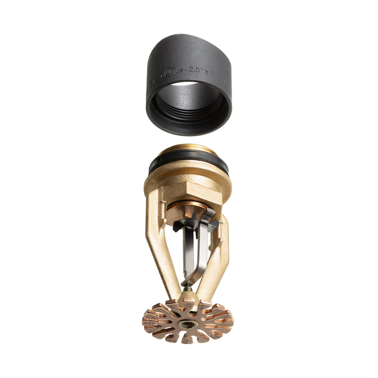 Tyco ESFR Rapid Install Sprinklers feature a pre-installed rubber gasket that provides for quick and easy installation. (Johnson Controls)