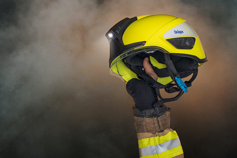 HPS SafeGuard helmet by Draeger.