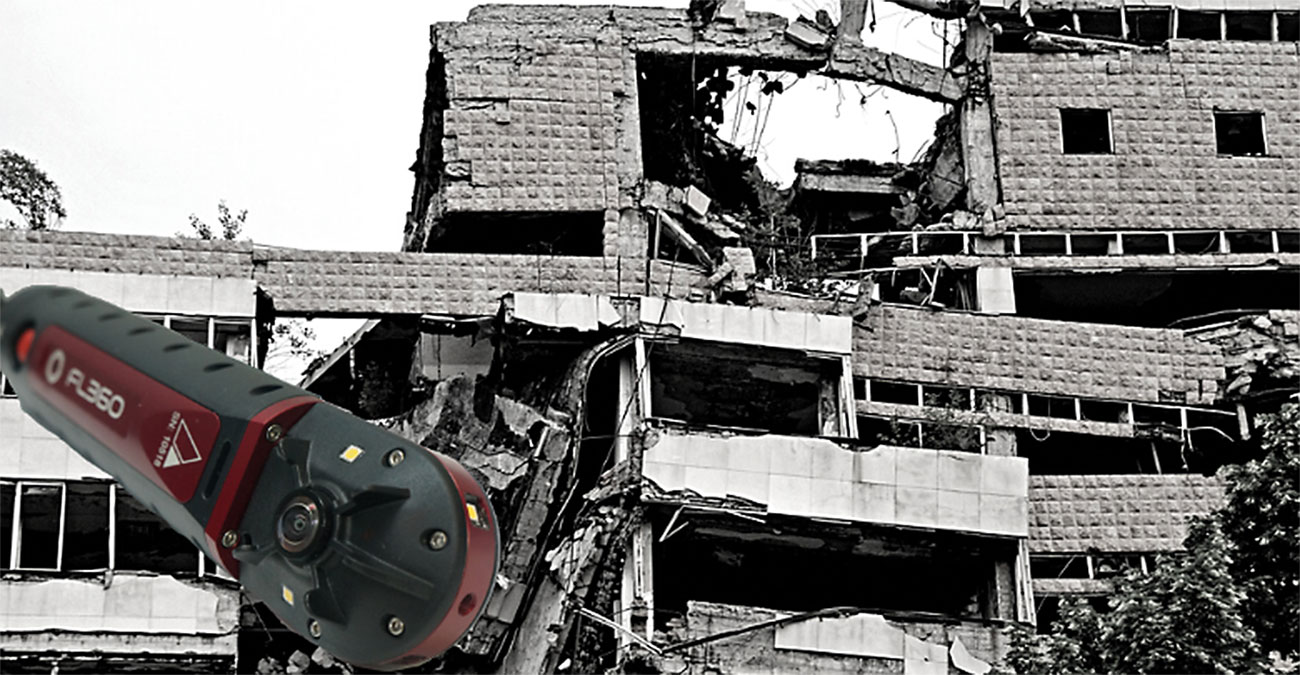 FL360 search camera can be used in any disaster by any rescue team around the world.