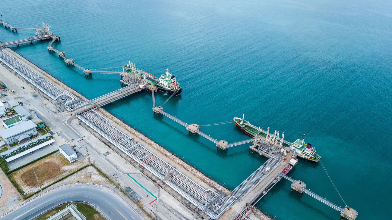 The King Salman International Complex for Maritime Industries and Services shipyard being developed by Aramco in Ras Al-Khair, Saudi Arabia.