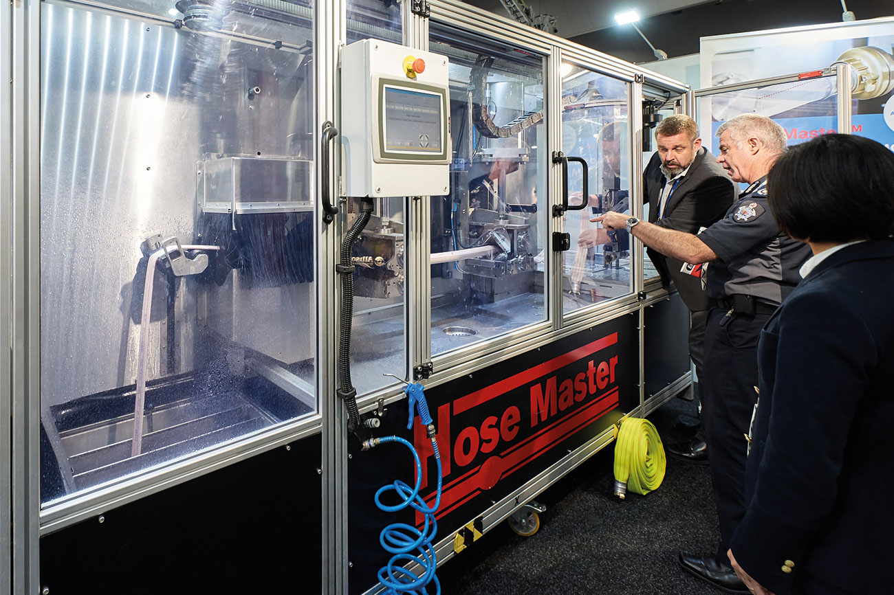 Hose Master drew serious interest at AFAC 19 Melbourne.