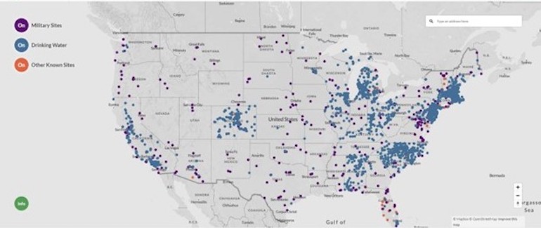 [EWG, Interactive Map, accessed June 9, 2022, https://www.ewg.org/interactive-maps/pfas_contamination/map/]