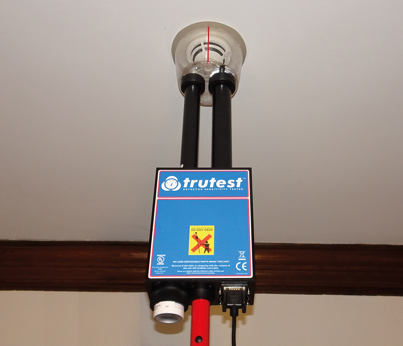 Figure 1: Trutest being used to test a commercial smoke detector. Images supplied by Author / Contributor