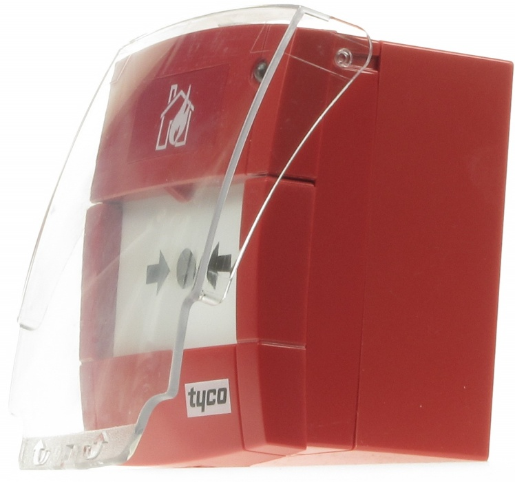 Figure 2: Manual call point fitted with a protective cover