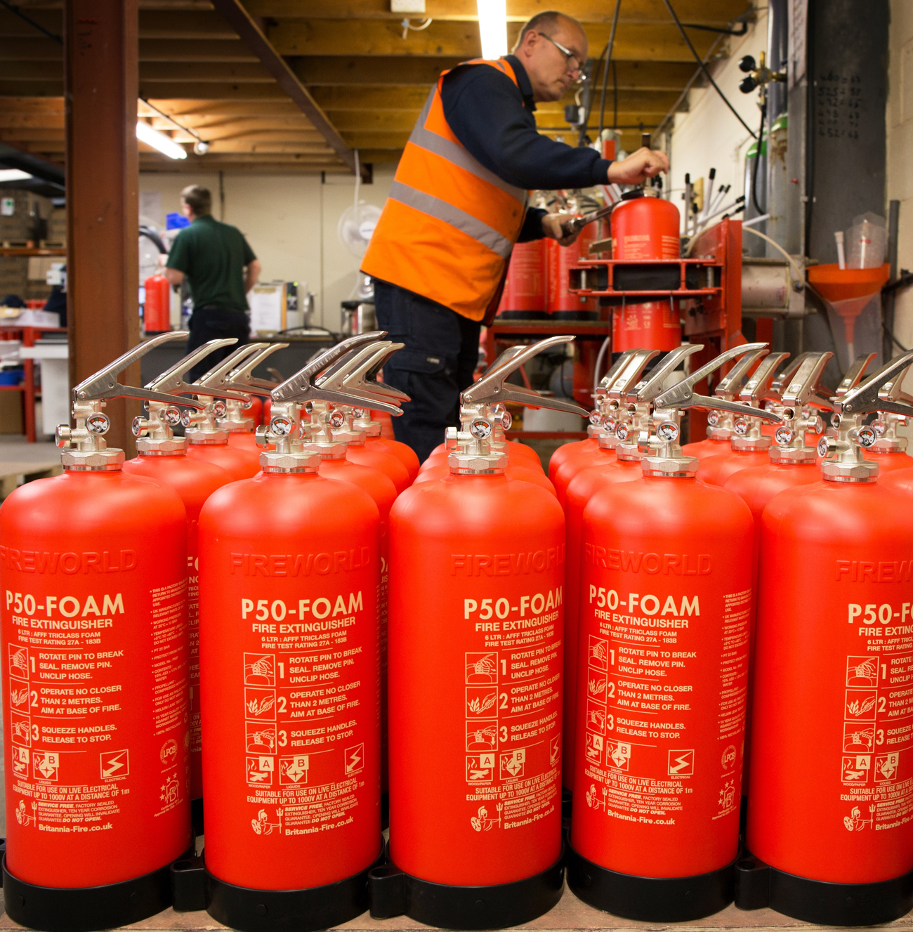 Britannia Fire’s P50 requires only a self-check every year and is guaranteed for 10 years with a 20-year lifecycle.