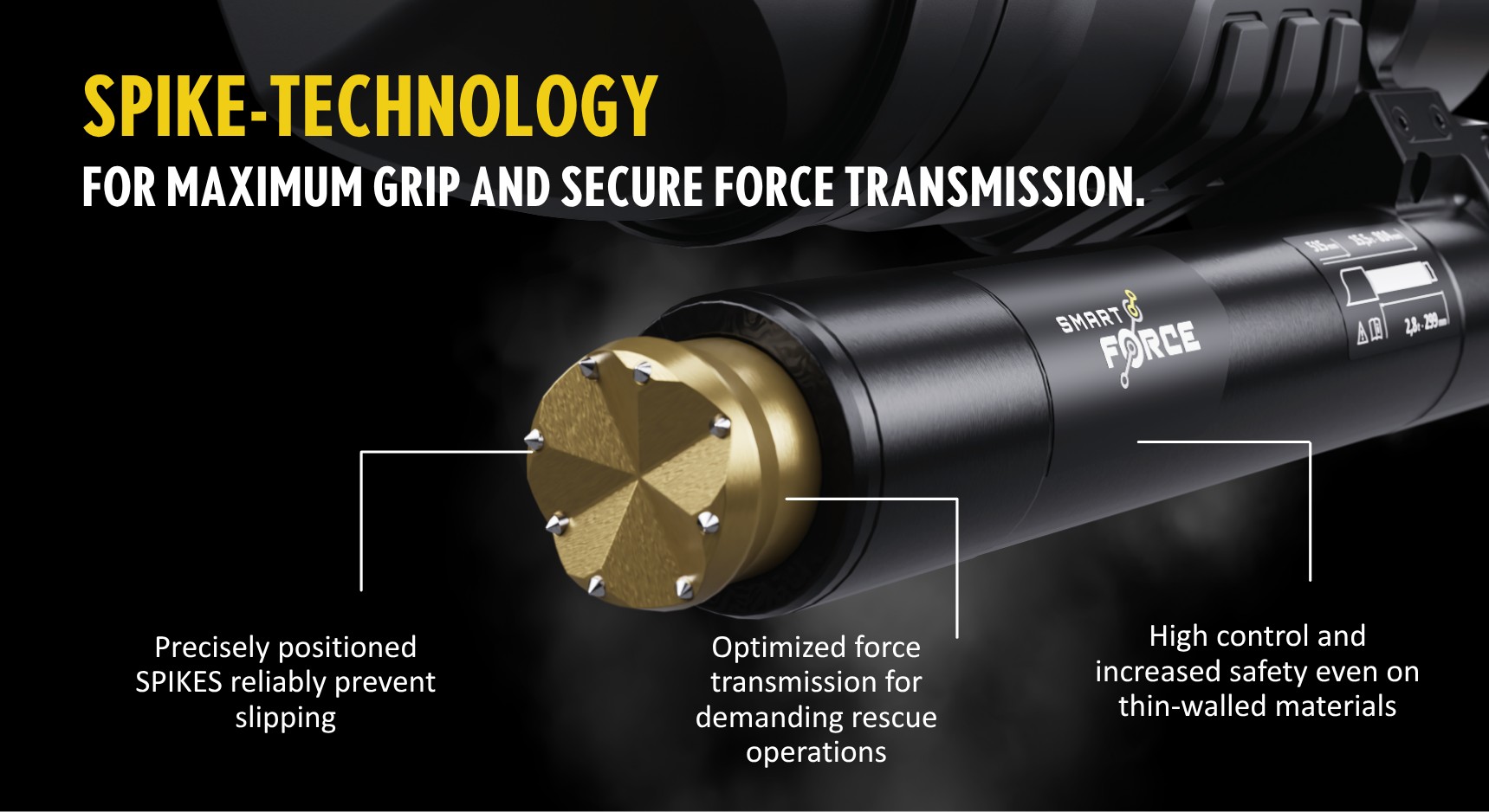 New rescue ram series with innovative GRIP technology. Source: WEBER-HYDRAULIK GMBH